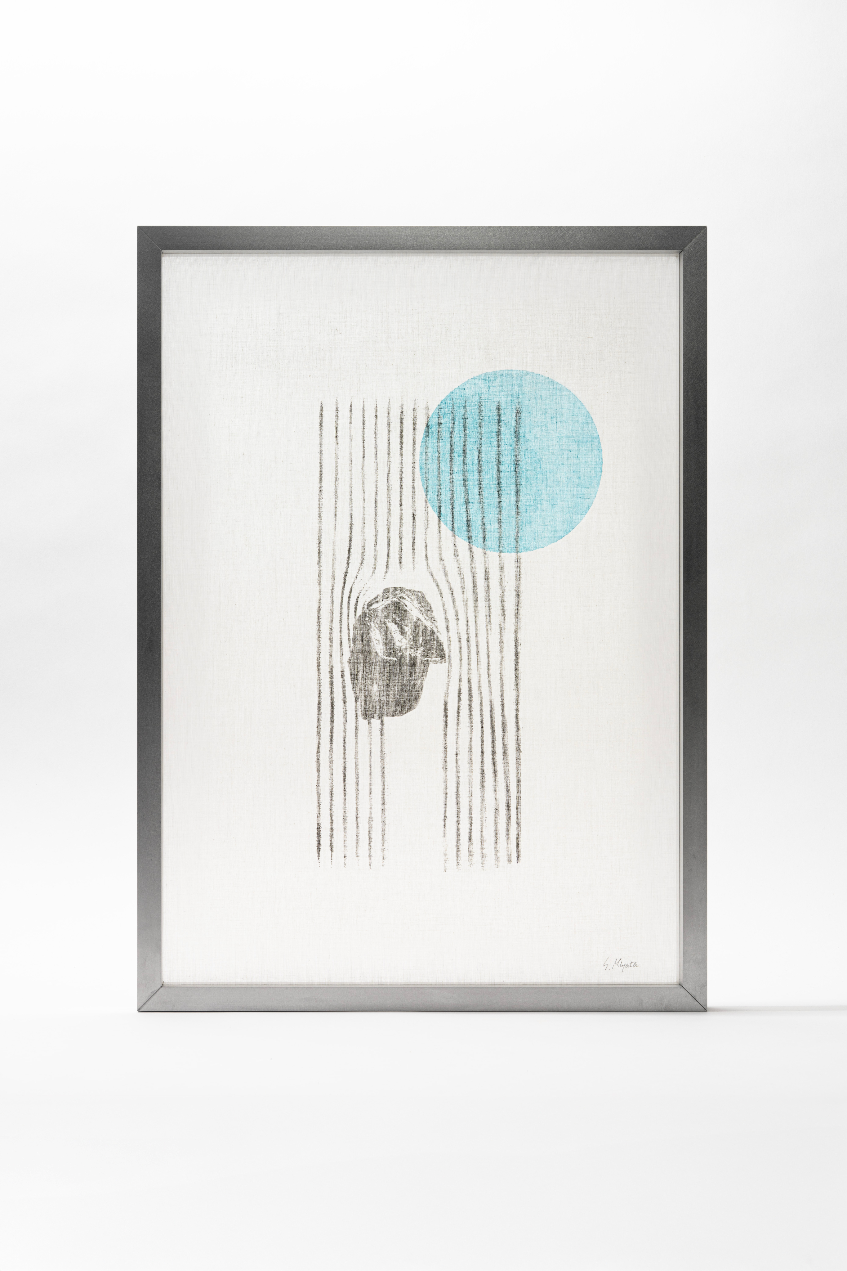 watercolor painting of building near sea